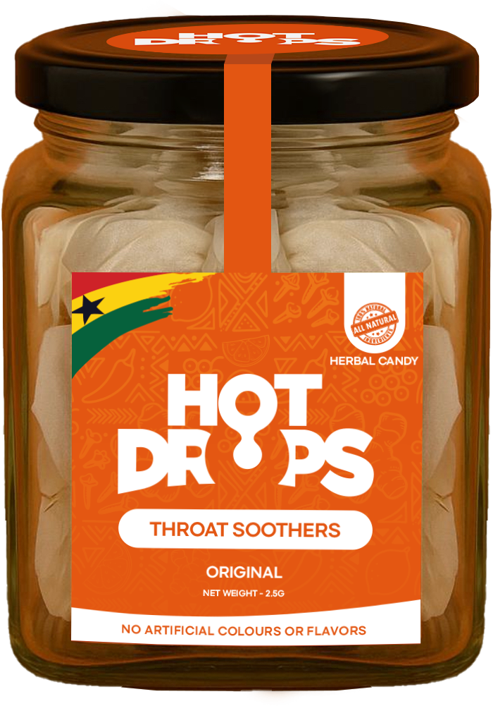Hot Drops Original jar with herbs
